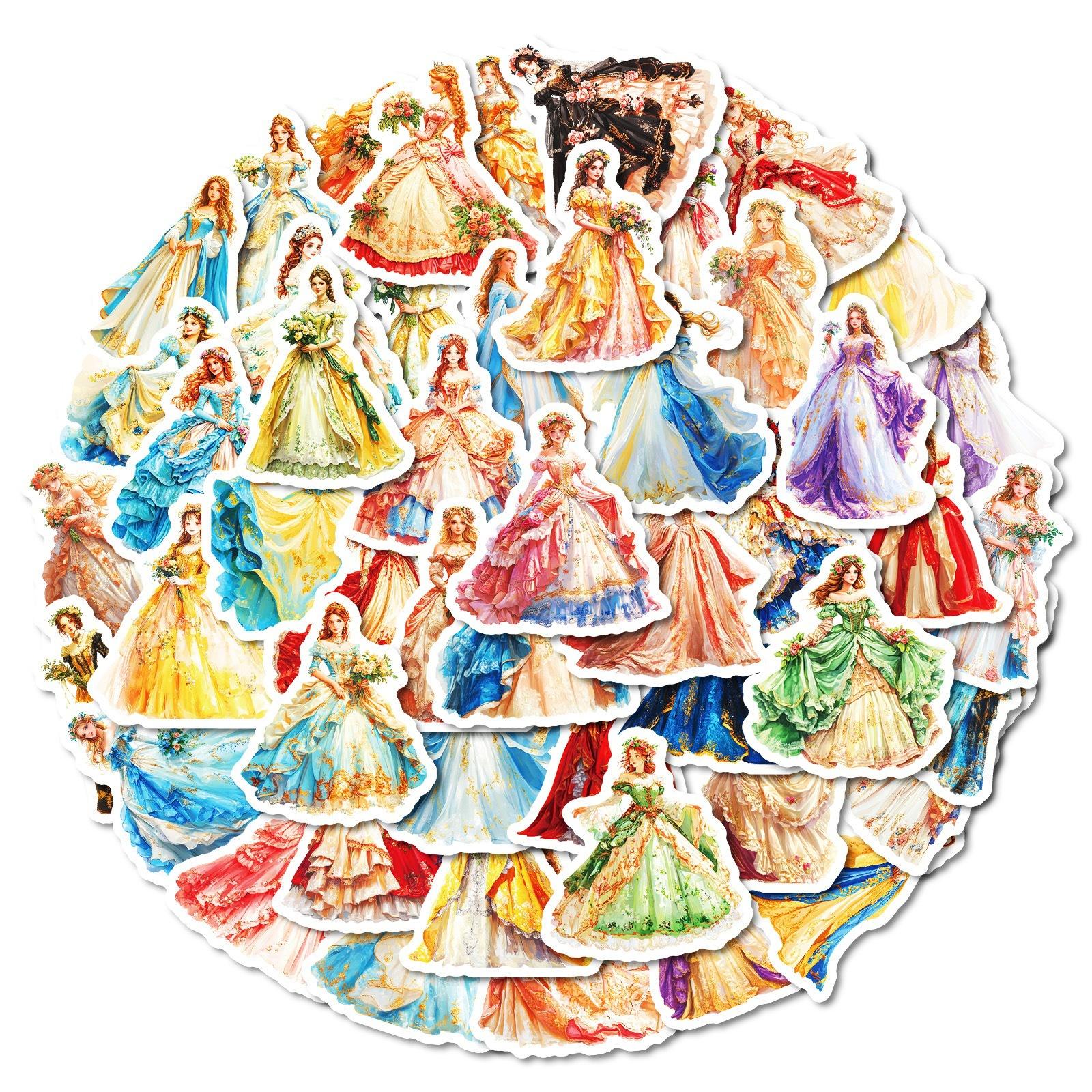 50 шт. Наклейки в стиле европейского винтажа с платьями принцесс - Водонепроницаемые наклейки для декора журнала/телефона/кружки
50 шт. Наклейки в стиле европейского винтажа с платьями принцесс - Водонепроницаемые наклейки для декора журнала/телефона/кружки