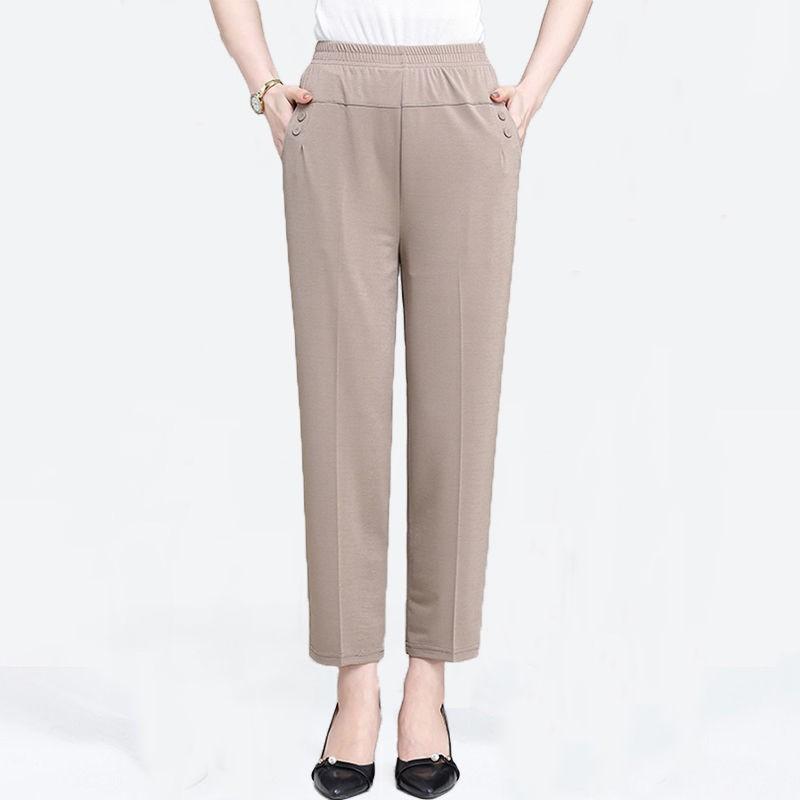 Women s Summer Thin Breathable Elastic Pants Middle-aged Solid Color High Waisted Loose Casual Pants XS чорний
Women s Summer Thin Breathable Elastic Pants Middle-aged Solid Color High Waisted Loose Casual Pants XS чорний
