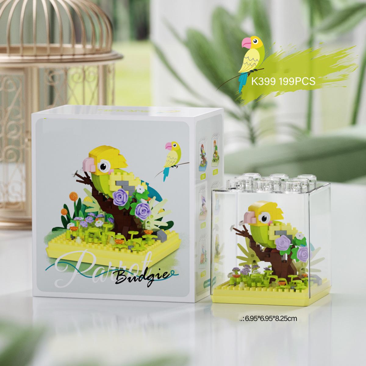 Idea Lovely Animal Nanobricks Micro Diamond Block Cute Birds Park Set Parrot Model 3D Walls Brick Construction Toys For Kid Gift
Idea Lovely Animal Nanobricks Micro Diamond Block Cute Birds Park Set Parrot Model 3D Walls Brick Construction Toys For Kid Gift