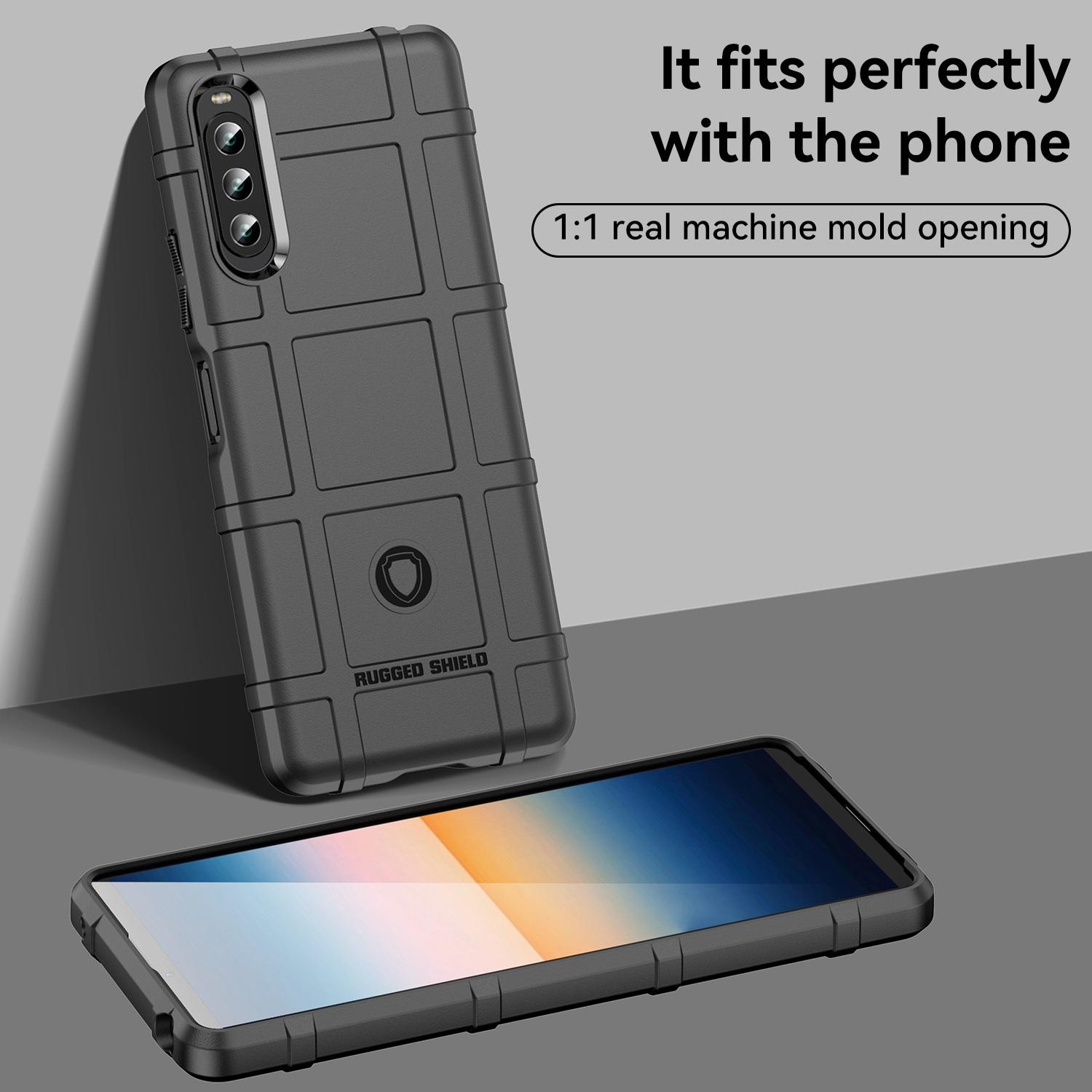 For Sony Xperia 10 IV Thickened TPU Protective Case Rugged Square Grid Mobile Phone Cover Black
For Sony Xperia 10 IV Thickened TPU Protective Case Rugged Square Grid Mobile Phone Cover Black
