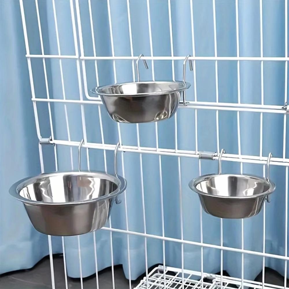 Stainless Steel Stationary Dog Bowl Big Capacity Hanger Cage Cup Protable Hang-on Pet Bowl Travel 11cm
Stainless Steel Stationary Dog Bowl Big Capacity Hanger Cage Cup Protable Hang-on Pet Bowl Travel 11cm
