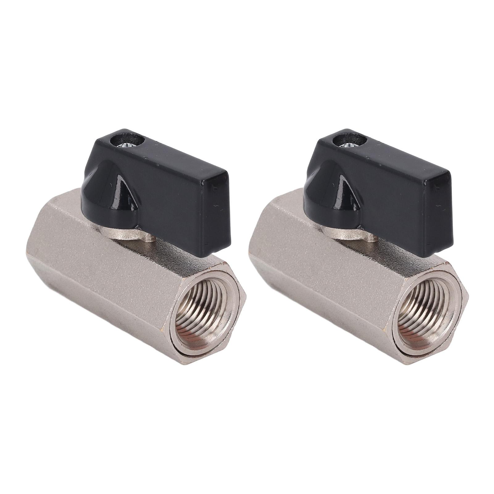 2PCS Brass Ball Valve Electroplating Sandblasting G14 DN8 Double Female Thread Valve for Pipe
2PCS Brass Ball Valve Electroplating Sandblasting G14 DN8 Double Female Thread Valve for Pipe