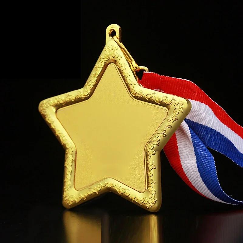 Customized Alloy Metal Pentagram Shaped Medal, Production Medals, School Sports Events Competition Five-Pointed Star Award, 3Pcs 3Pcs
Customized Alloy Metal Pentagram Shaped Medal, Production Medals, School Sports Events Competition Five-Pointed Star Award, 3Pcs 3Pcs