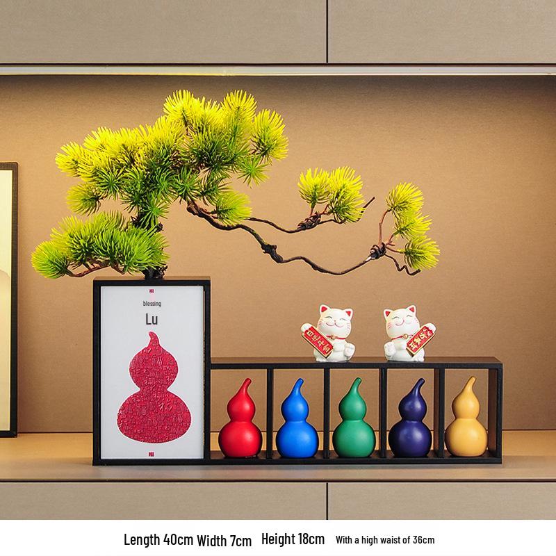 Seven-Color Gourd Ornament: Lucky Cat Decoration for Entrance, Hall, or TV Cabinet
Seven-Color Gourd Ornament: Lucky Cat Decoration for Entrance, Hall, or TV Cabinet