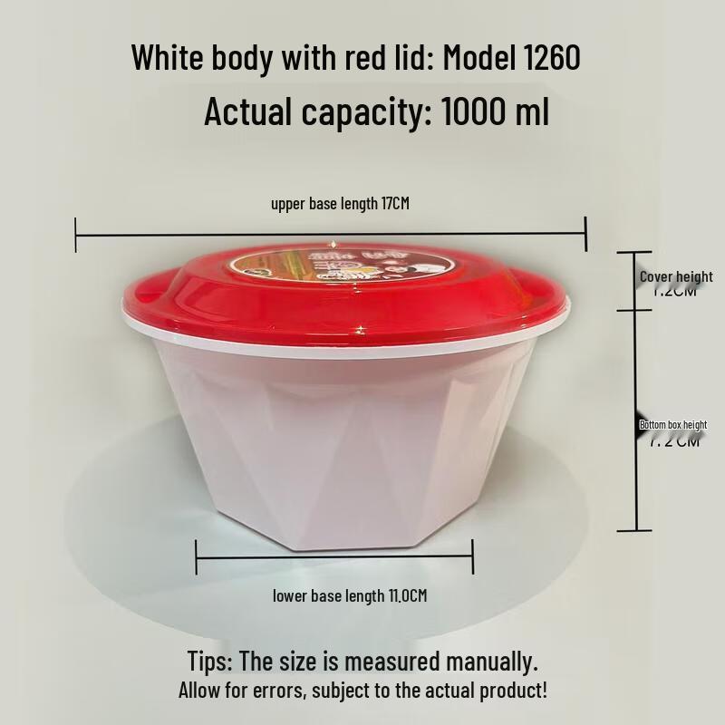 HANDUNYOU 1260ml Disposable Meal Prep Containers with Anti-Theft Lids, 200 Sets
HANDUNYOU 1260ml Disposable Meal Prep Containers with Anti-Theft Lids, 200 Sets