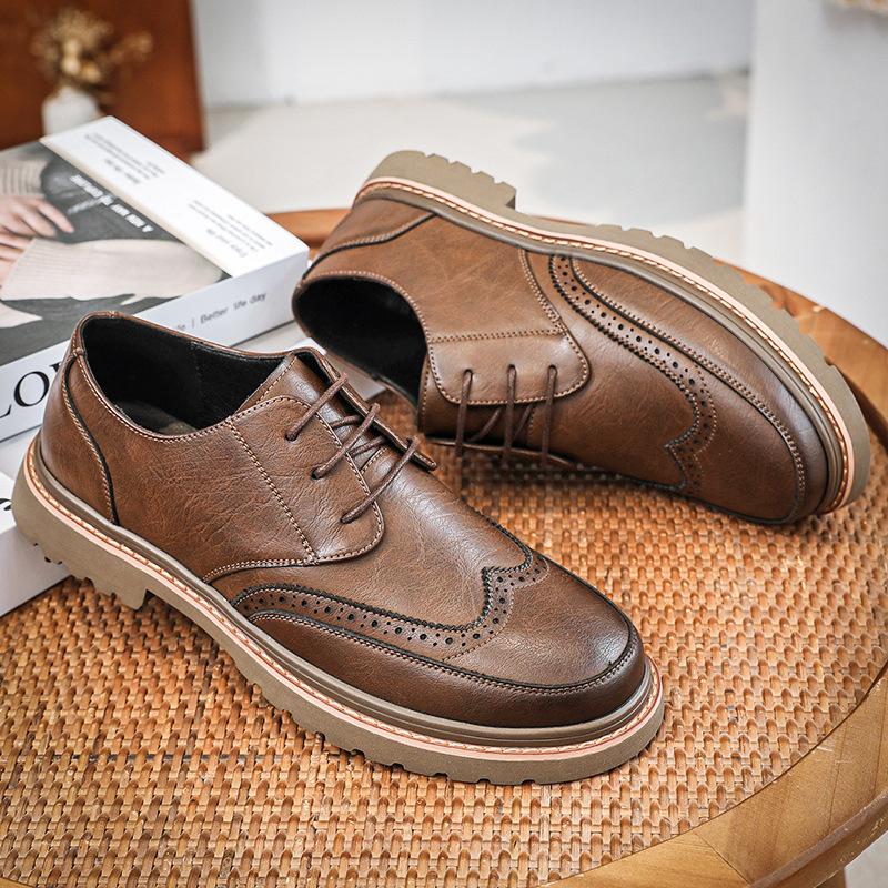 Men s shoes spring new leather shoes men s British business dress round head derby shoes casual shoes men 38
Men s shoes spring new leather shoes men s British business dress round head derby shoes casual shoes men 38