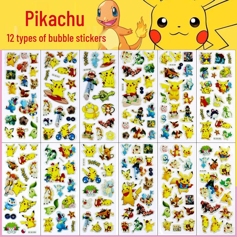 Pikachu Pokémon 3D Bubble Stickers for Kids - Cartoon Party Gifts
Pikachu Pokémon 3D Bubble Stickers for Kids - Cartoon Party Gifts