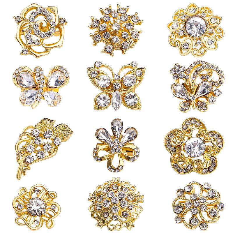 12 pcs/set Exquisite Fashion Women Girls Luxury Small Crystal Brooches Pins Elegant Unisex Suit Clothing High-end Corsages Badge
12 pcs/set Exquisite Fashion Women Girls Luxury Small Crystal Brooches Pins Elegant Unisex Suit Clothing High-end Corsages Badge