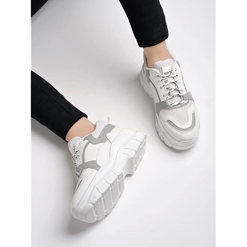 Shoetopia Women S & Girl S Lace-Up Detail Grey Chunky Sneakers /Uk5 5 UK сірий
Shoetopia Women S & Girl S Lace-Up Detail Grey Chunky Sneakers /Uk5 5 UK сірий