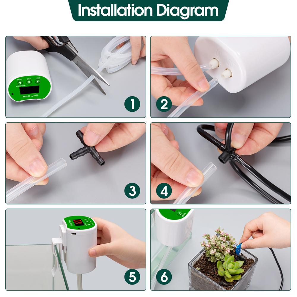 Automatic Watering System Timed Waterer Device Garden Terrace Drip Irrigation Kit for Potted Plants Vacation Watering
Automatic Watering System Timed Waterer Device Garden Terrace Drip Irrigation Kit for Potted Plants Vacation Watering