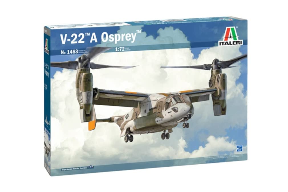 Пластиковая модель самолета Italeri Tamiya US Army Osprey 37194, цветное литье 1/72 № 1463 V-22A
Пластиковая модель самолета Italeri Tamiya US Army Osprey 37194, цветное литье 1/72 № 1463 V-22A