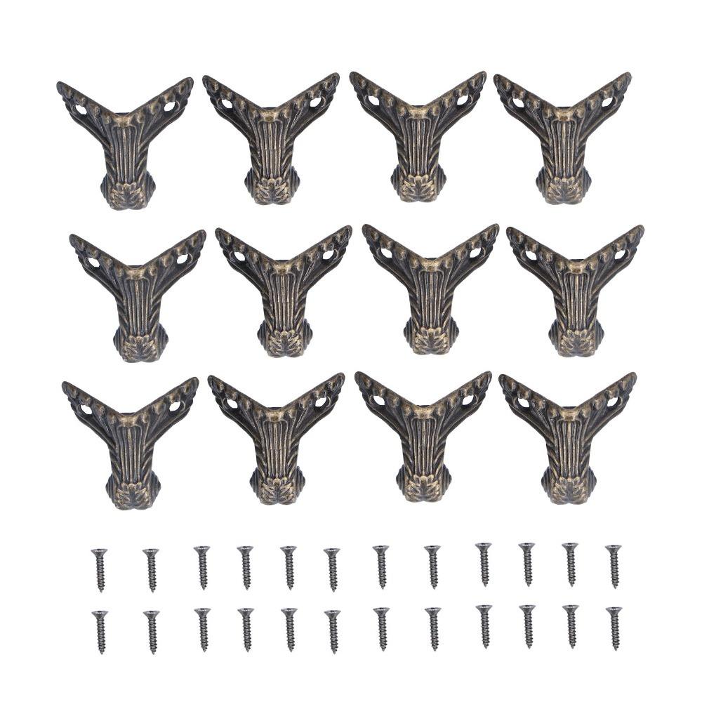 12pcs Angle code Zinc Alloy Jewelry Box Legs Bronze Vintage Antique Box Legs Wood Box Decorative Feet Wood Box Case
12pcs Angle code Zinc Alloy Jewelry Box Legs Bronze Vintage Antique Box Legs Wood Box Decorative Feet Wood Box Case