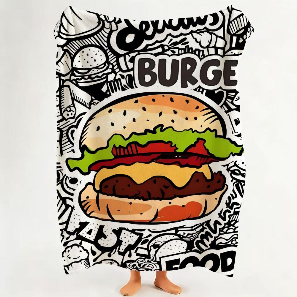 Food H hamburger p pizza Throw Flannel Throw Blanket Suitable for Sofa Living Room Bedroom 75cmx90cm
Food H hamburger p pizza Throw Flannel Throw Blanket Suitable for Sofa Living Room Bedroom 75cmx90cm