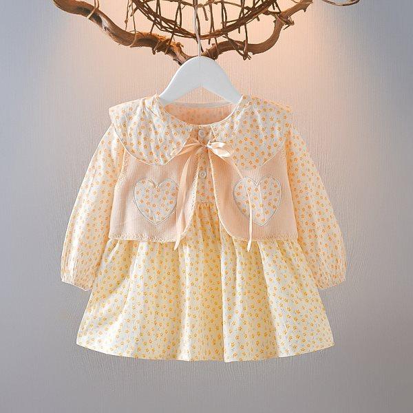 2 шт./компл., весенне-осеннее платье с цветочным принтом для маленьких девочек, пышные рукава, цветочные платья, плиссированное платье с воротником Питера Пэна и кардиган без рукавов 100
2 шт./компл., весенне-осеннее платье с цветочным принтом для маленьких девочек, пышные рукава, цветочные платья, плиссированное платье с воротником Питера Пэна и кардиган без рукавов 100