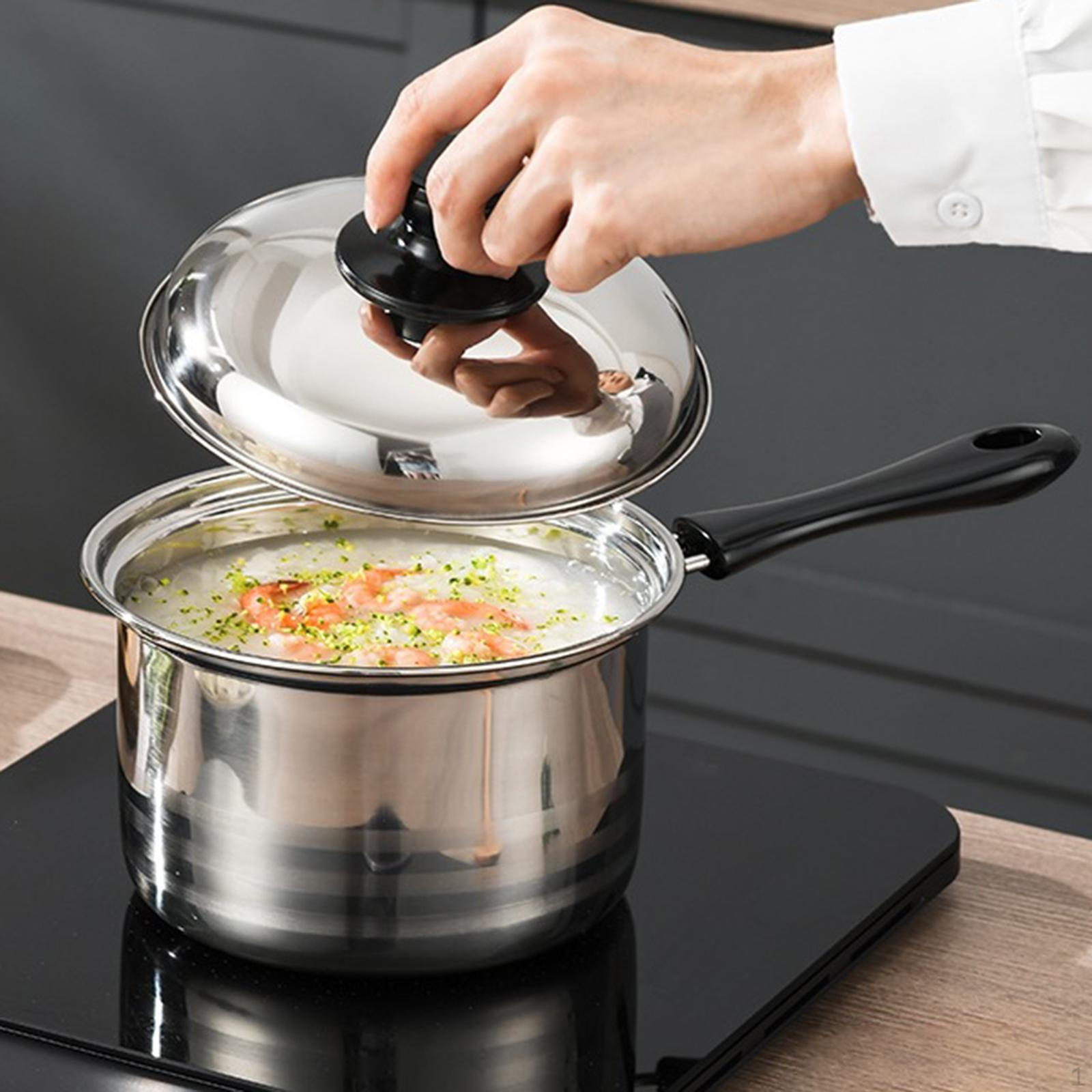 Кастрюля с крышкой, кипящая кастрюля с металлической изолированной ручкой, портативная кастрюля для молока для гостиницы 20cm
Кастрюля с крышкой, кипящая кастрюля с металлической изолированной ручкой, портативная кастрюля для молока для гостиницы 20cm
