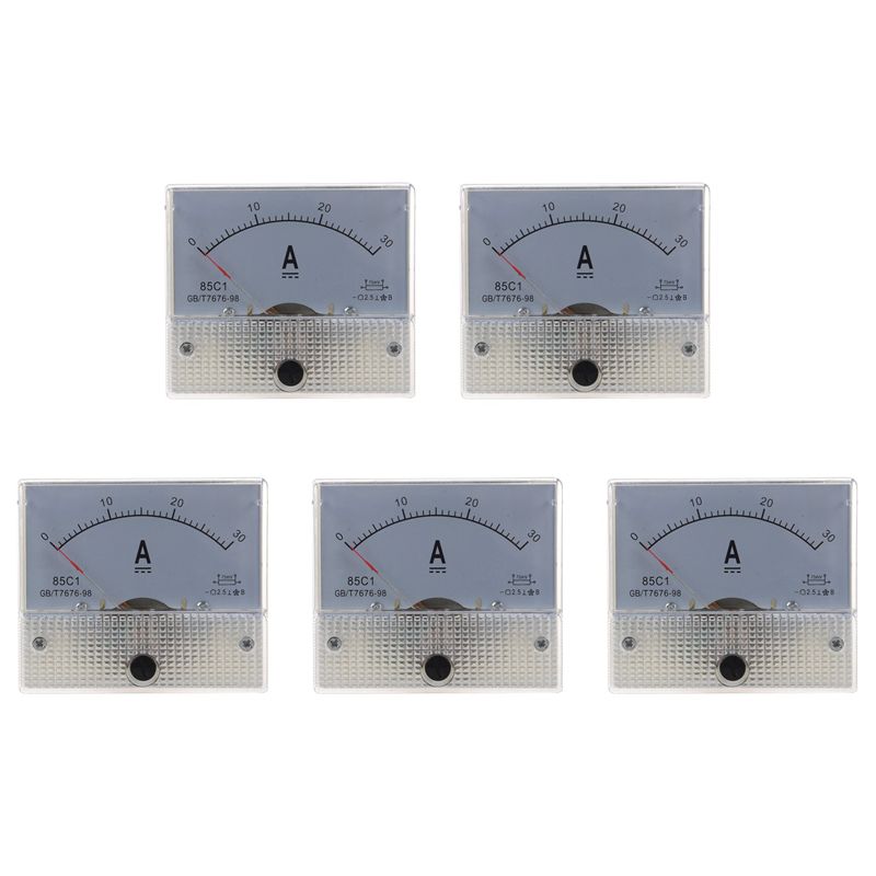 ABUL-5X 85C1 Analog Current Panel Meter DC 30A AMP Ammeter білий
ABUL-5X 85C1 Analog Current Panel Meter DC 30A AMP Ammeter білий