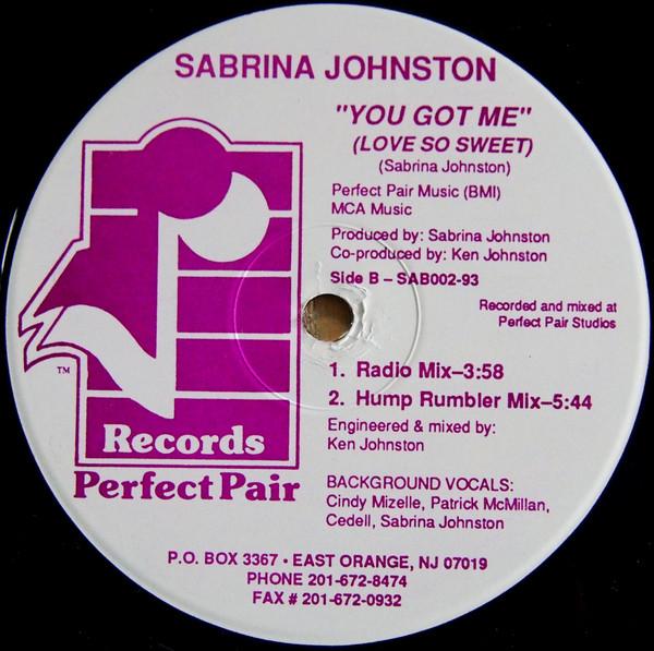 12inch Record SABRINA JOHNSTON - You Got Me (Love So Sweet) SAB00293 Perfect Pair Re 1993 US Dance & Electronica Used
12inch Record SABRINA JOHNSTON - You Got Me (Love So Sweet) SAB00293 Perfect Pair Re 1993 US Dance & Electronica Used