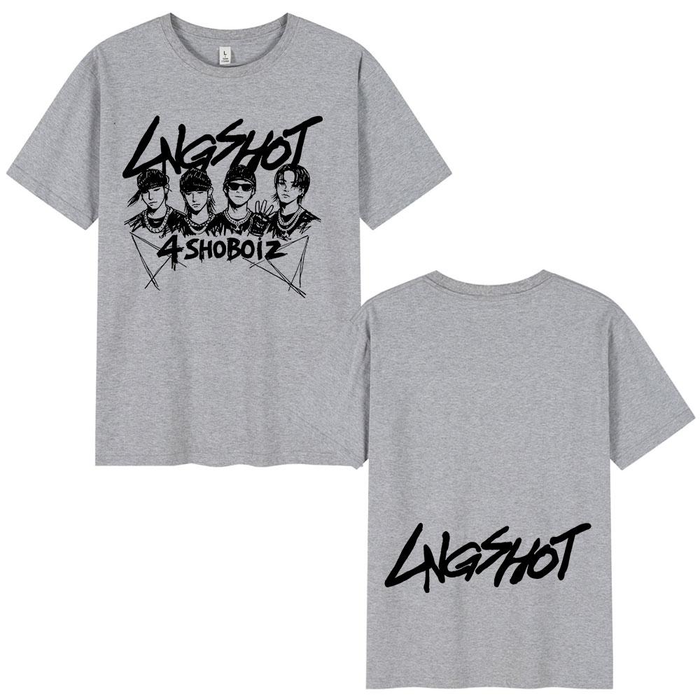 Korean Kpop Hip Hop Group Lngshot Tshirt Unisexs Women Clothing Fashion Harajuku Short Sleeve Cotton Tees Streetwear Fan Gifts 4XL
Korean Kpop Hip Hop Group Lngshot Tshirt Unisexs Women Clothing Fashion Harajuku Short Sleeve Cotton Tees Streetwear Fan Gifts 4XL
