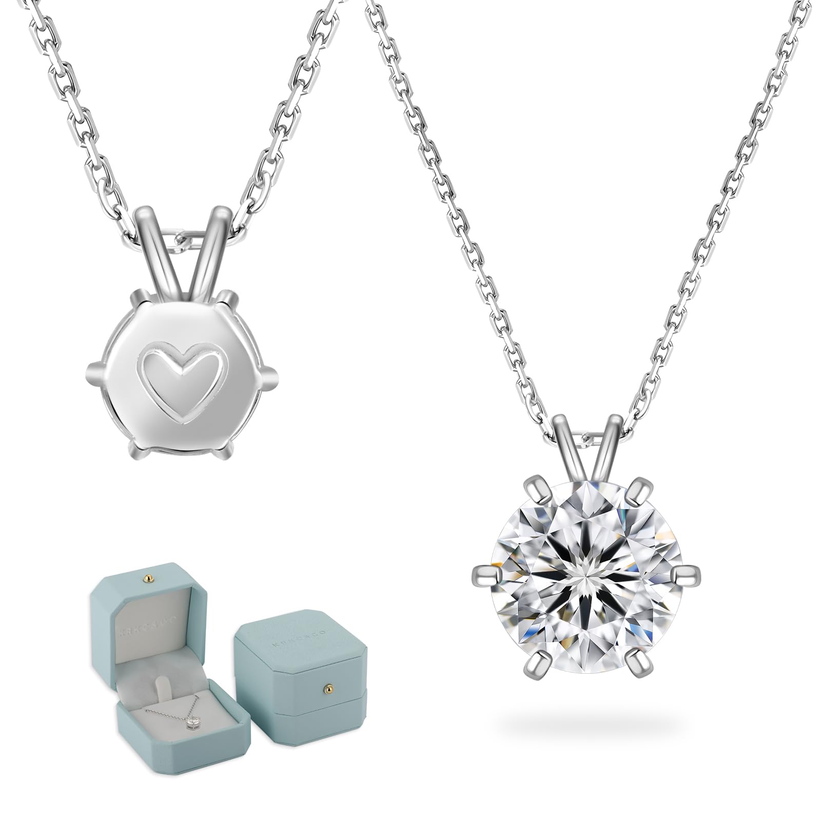 Moissanite 925 Single Diamond Moissanite Pendant 6 Hypoallergenic to White Gold Adjustable Popular Gift for Women KRKC&CO Women s Necklace, Silver, чистий
Moissanite 925 Single Diamond Moissanite Pendant 6 Hypoallergenic to White Gold Adjustable Popular Gift for Women KRKC&CO Women s Necklace, Silver, чистий