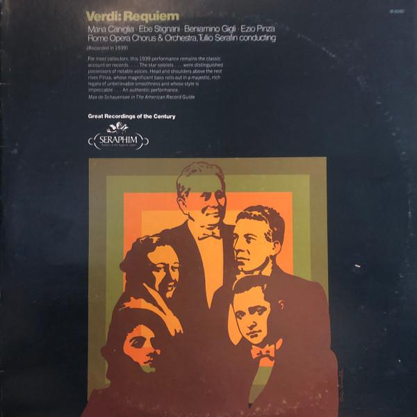 LP Record VERDI MARIA CANIGLIA EBE STIGNAN Requiem IB6050 SERAPHIM 1972 US Classical Used
LP Record VERDI MARIA CANIGLIA EBE STIGNAN Requiem IB6050 SERAPHIM 1972 US Classical Used