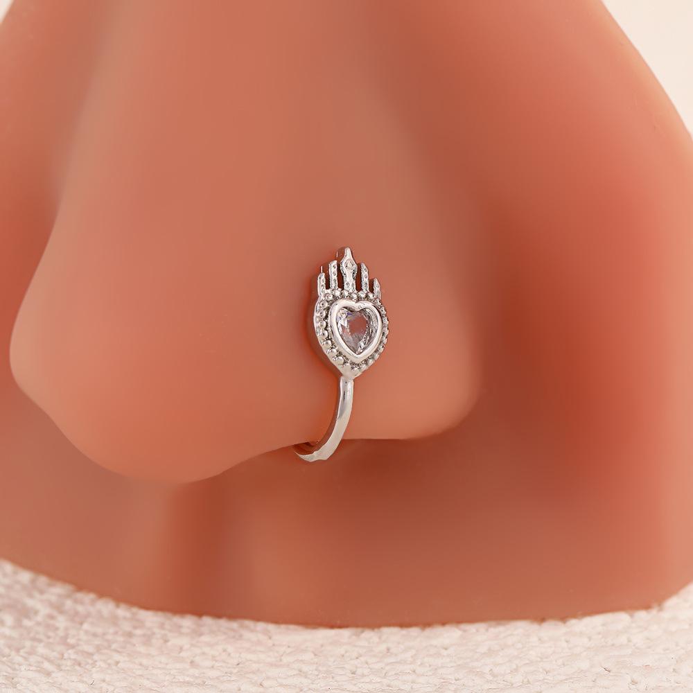 Wind Sweet And Cool Love Flame Nose Stud Niche Design Sense Diamond Nose Clip High Sense Fashion No Punching Nose Stud
Wind Sweet And Cool Love Flame Nose Stud Niche Design Sense Diamond Nose Clip High Sense Fashion No Punching Nose Stud