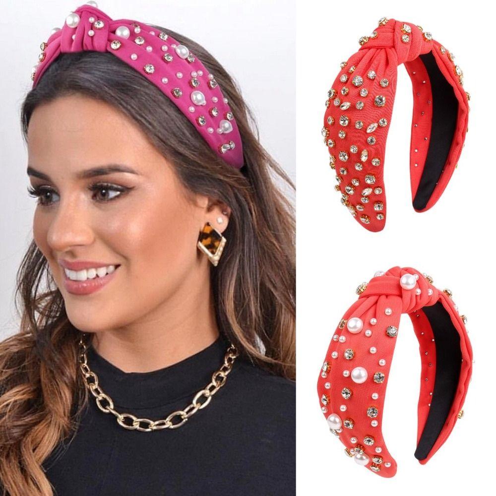 Wide Edge Pearl Head Hoop Knot Style Baroque Headband Rhinestone Pearl Hairband Hair Accessories White Rhinestone
Wide Edge Pearl Head Hoop Knot Style Baroque Headband Rhinestone Pearl Hairband Hair Accessories White Rhinestone