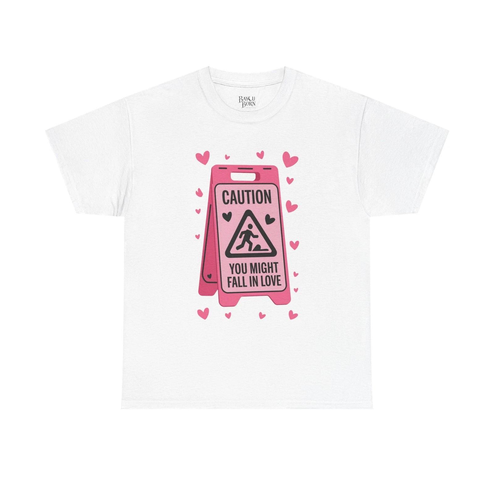 Caution You Might Fall in Love T-Shirt | Pink Wet Floor Sign, Heart Graphic S
Caution You Might Fall in Love T-Shirt | Pink Wet Floor Sign, Heart Graphic S