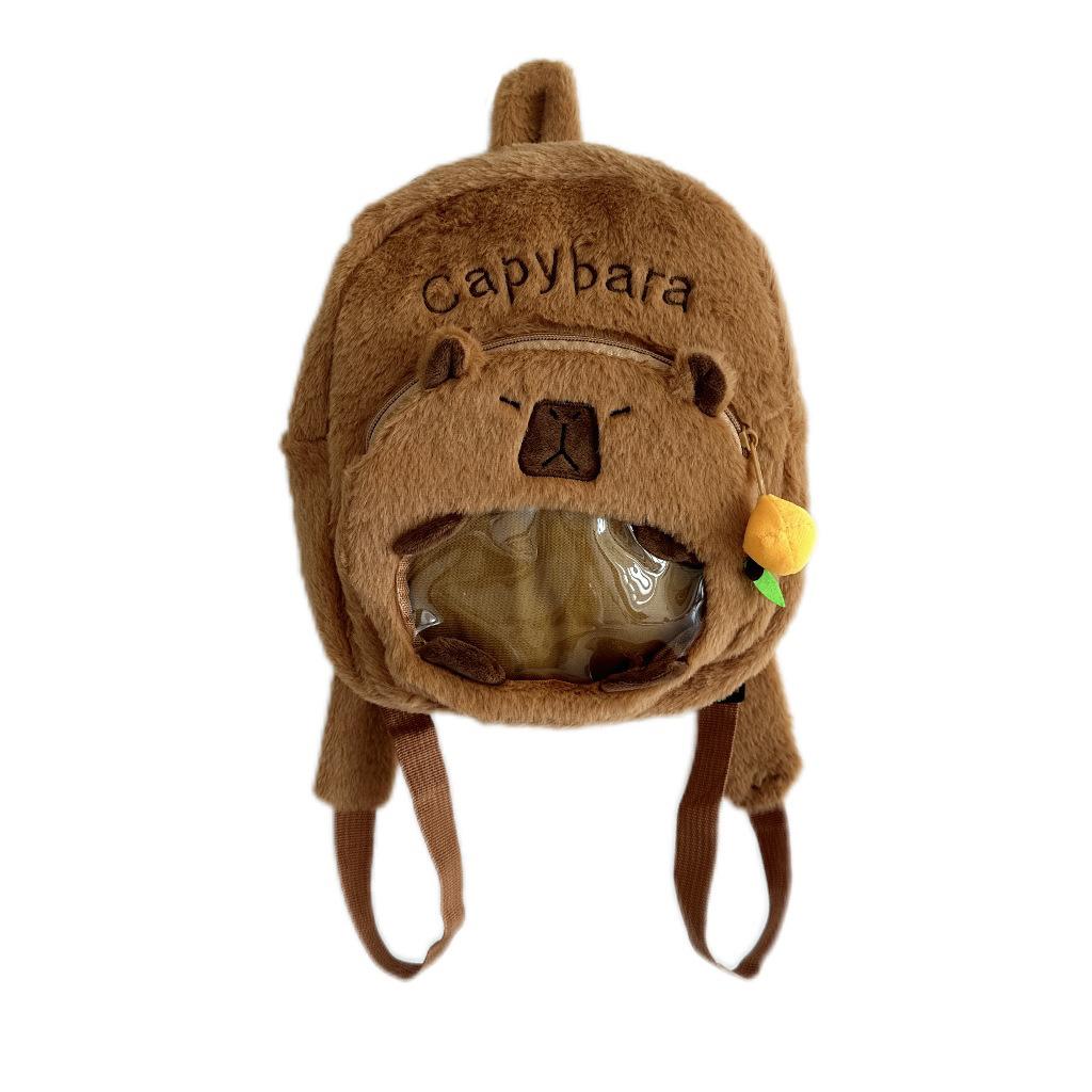 Милая кукла капибара рюкзак-сумка мультяшная капибара детеныш девочка студентка хранение боль рюкзак
Милая кукла капибара рюкзак-сумка мультяшная капибара детеныш девочка студентка хранение боль рюкзак