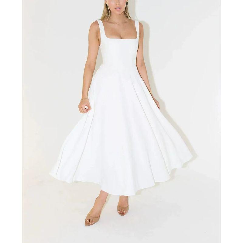 Fashion Wind New Sexy Sling Open Back Pure Color Silm Dress Sexy Backless Slit Dress White L
Fashion Wind New Sexy Sling Open Back Pure Color Silm Dress Sexy Backless Slit Dress White L