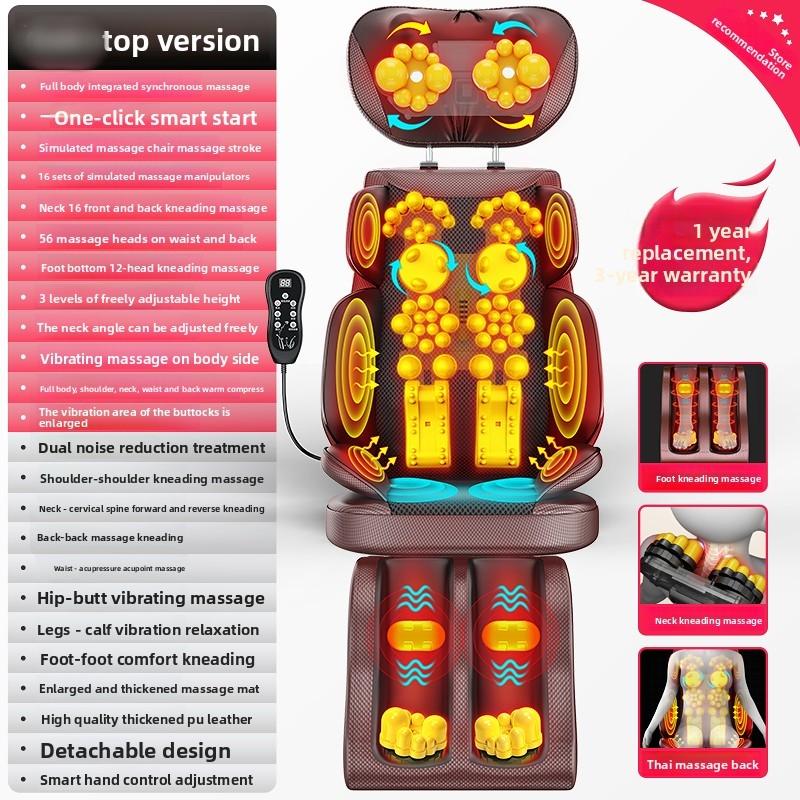 Массажер для шеи и спины с подогревом, регулируемая накладка для массажного кресла для всего тела, шиацу, разминание, сиденье, портативный массажер для сиденья, подарок US Plug коричневый
Массажер для шеи и спины с подогревом, регулируемая накладка для массажного кресла для всего тела, шиацу, разминание, сиденье, портативный массажер для сиденья, подарок US Plug коричневый