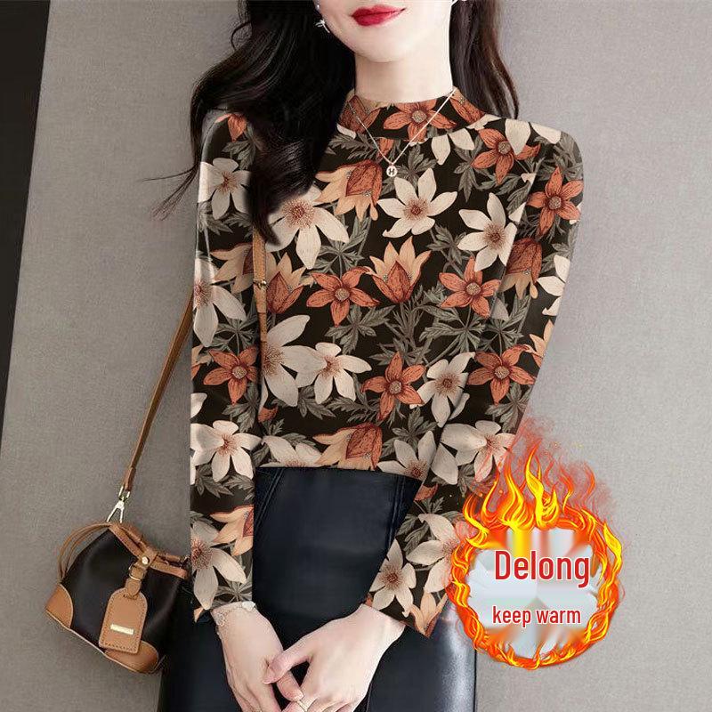 Women s Floral Print Ribbed Fleece Base Layer Top, Semi-High Neck, Long Sleeve, Elegant and Versatile for Fall/Winter M (up to 90 lbs)
Women s Floral Print Ribbed Fleece Base Layer Top, Semi-High Neck, Long Sleeve, Elegant and Versatile for Fall/Winter M (up to 90 lbs)