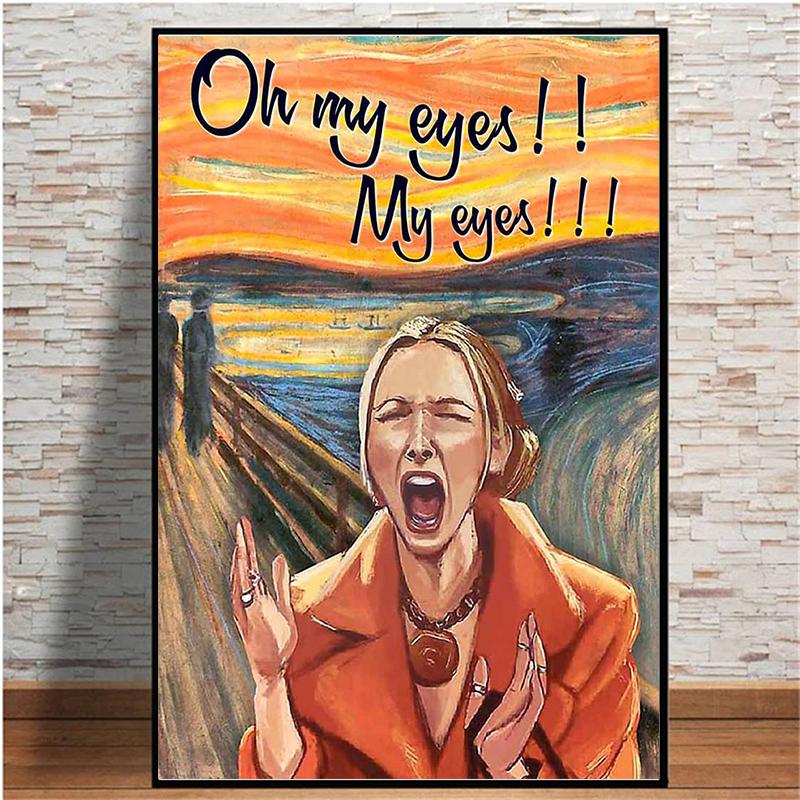 TV Show Friends Phoebe Buffay Oh My Eyes Funny Poster Canvas Painting Wall Art Prints for Living Room Salon Home Decor
TV Show Friends Phoebe Buffay Oh My Eyes Funny Poster Canvas Painting Wall Art Prints for Living Room Salon Home Decor