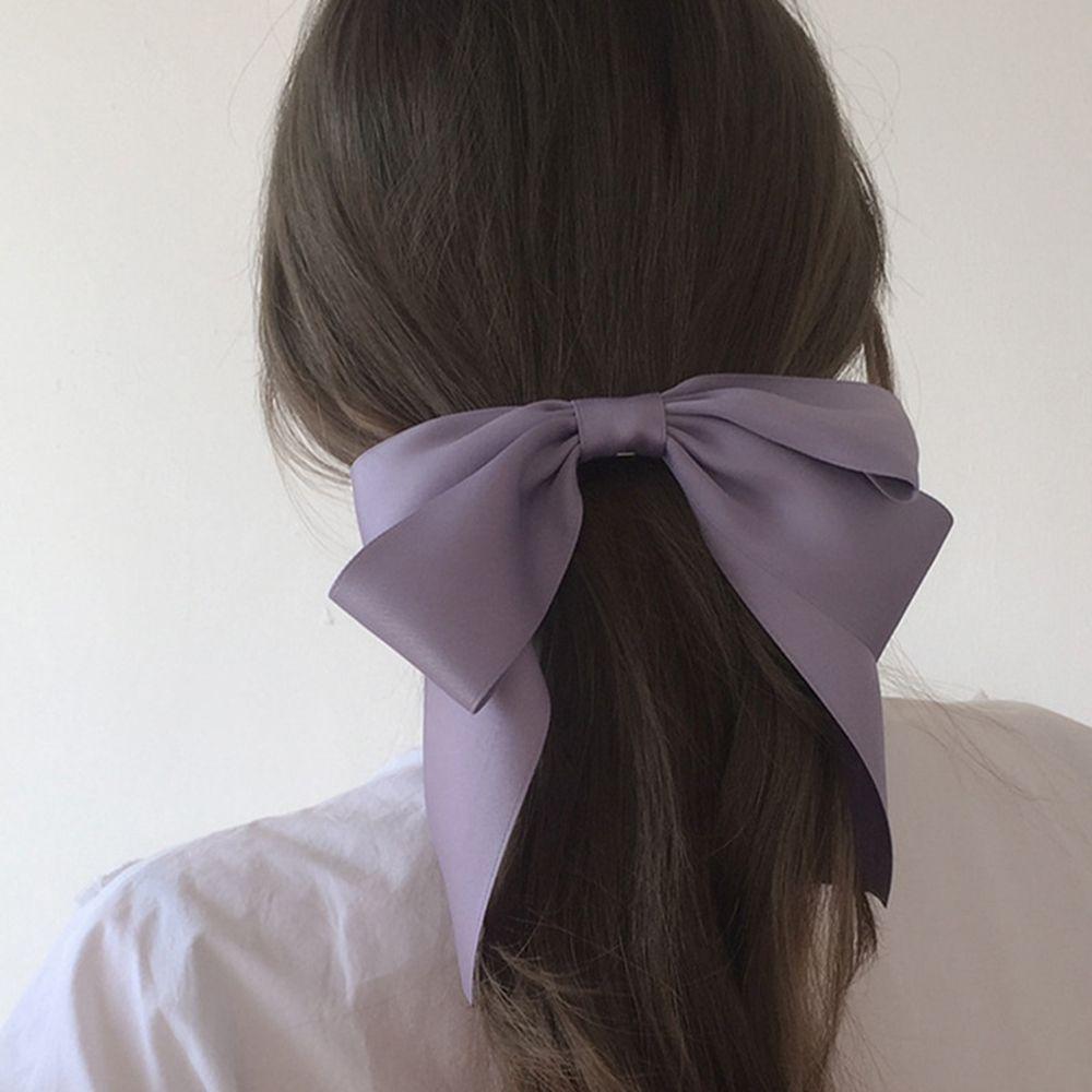 Spring Ribbon Bow Purple Hair Clip Very Peri Headwear Korean Style Hairpin Female Hair Accessories C
Spring Ribbon Bow Purple Hair Clip Very Peri Headwear Korean Style Hairpin Female Hair Accessories C