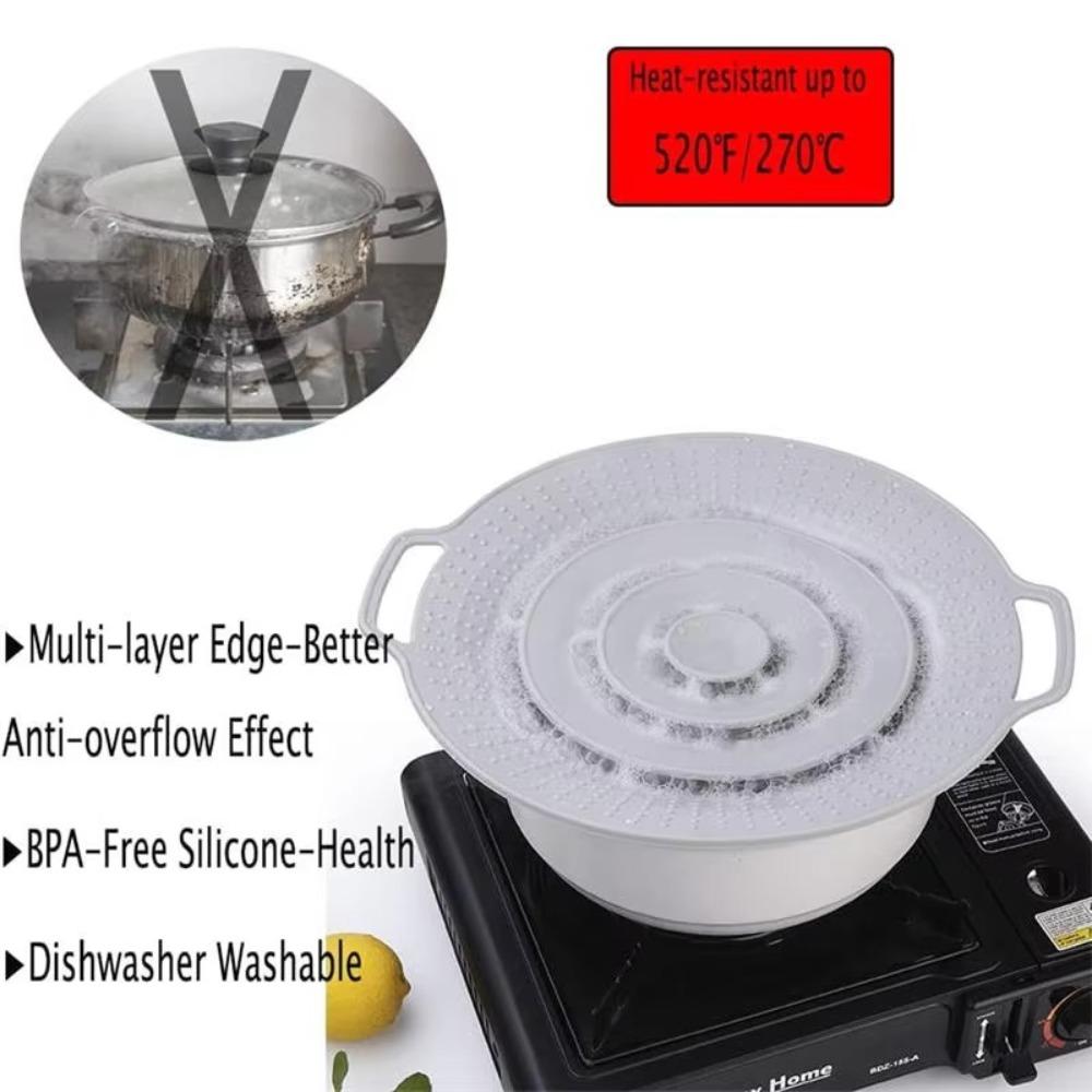 Heat Resistant Silicone Pot Lid Anti-Splash Anti-overflow Lid Microwave Bowl Cover Kitchen Gadgets бежевий
Heat Resistant Silicone Pot Lid Anti-Splash Anti-overflow Lid Microwave Bowl Cover Kitchen Gadgets бежевий