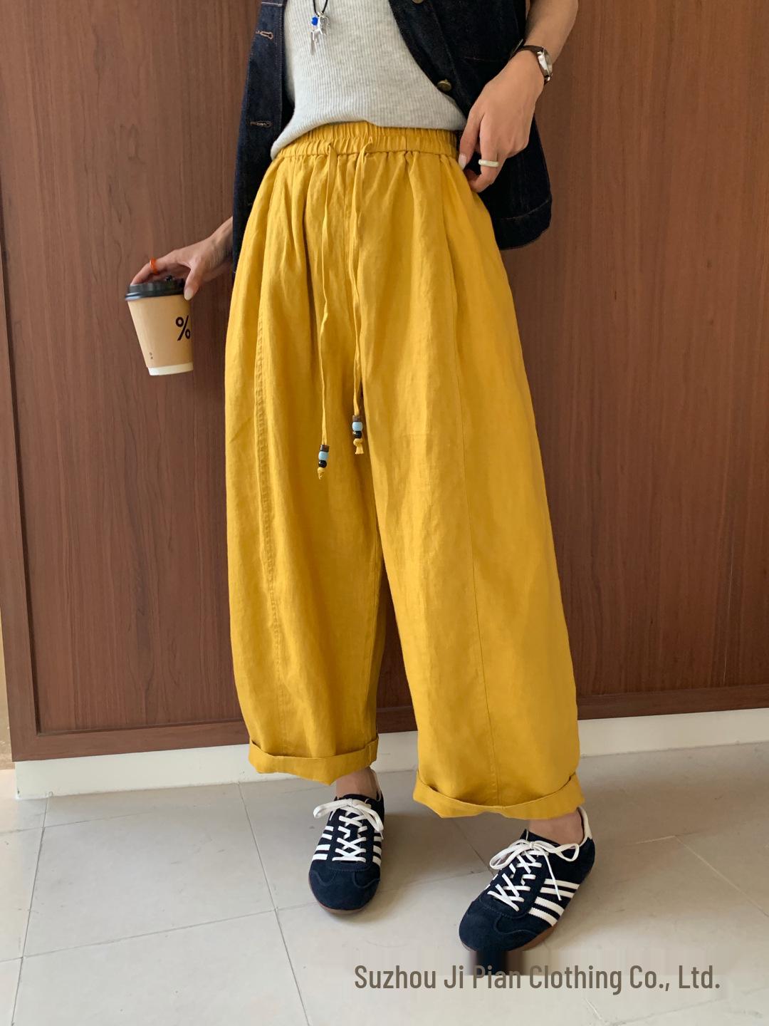 Bohemian Linen Drawstring Casual Pants - Spring 2026 Arrival, Loose Fit Women s Vacation Wear Large жовтий
Bohemian Linen Drawstring Casual Pants - Spring 2026 Arrival, Loose Fit Women s Vacation Wear Large жовтий