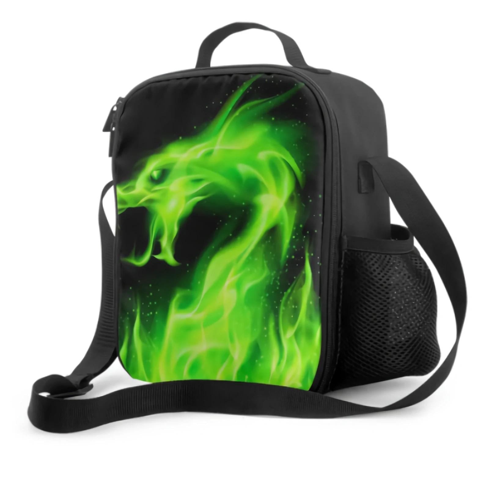 Fire Dragon Head Insulated Lunch Bag for School Office Picnic Green Fire Tote Lunch Box Containers for Kids Reusable Cooler Bag 26.5x20x11.5CM бежевый
Fire Dragon Head Insulated Lunch Bag for School Office Picnic Green Fire Tote Lunch Box Containers for Kids Reusable Cooler Bag 26.5x20x11.5CM бежевый