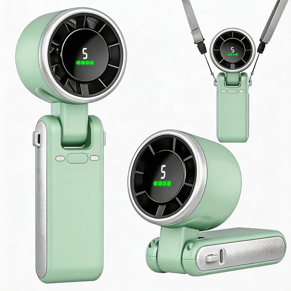 Foldable Neck Hanging Wearable Handheld Fan Turbo High Speed Strong Wind Personal Cooling Fan Outdoor Portable USB Rechargeable світло-синій колір
Foldable Neck Hanging Wearable Handheld Fan Turbo High Speed Strong Wind Personal Cooling Fan Outdoor Portable USB Rechargeable світло-синій колір