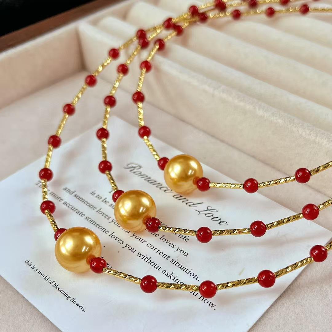 Maillard High Quality Natural Chalcedony Agate Artificial Pearl Collarbone Chain Sweater Chain Necklace Autumn And Winter
Maillard High Quality Natural Chalcedony Agate Artificial Pearl Collarbone Chain Sweater Chain Necklace Autumn And Winter