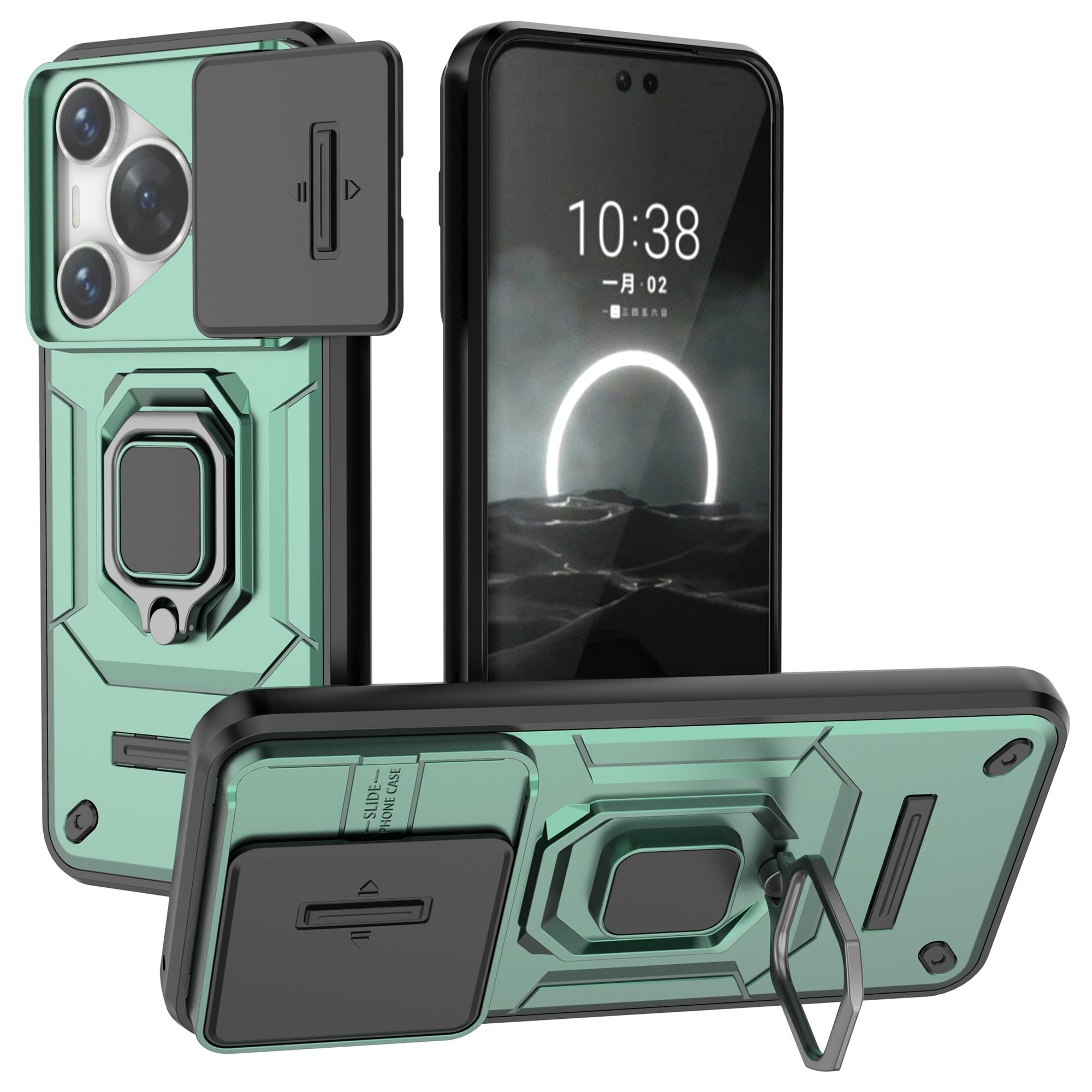 For Huawei Pura 70 Case PC+TPU Protective Phone Shell with Slide Lens Cover Green
For Huawei Pura 70 Case PC+TPU Protective Phone Shell with Slide Lens Cover Green