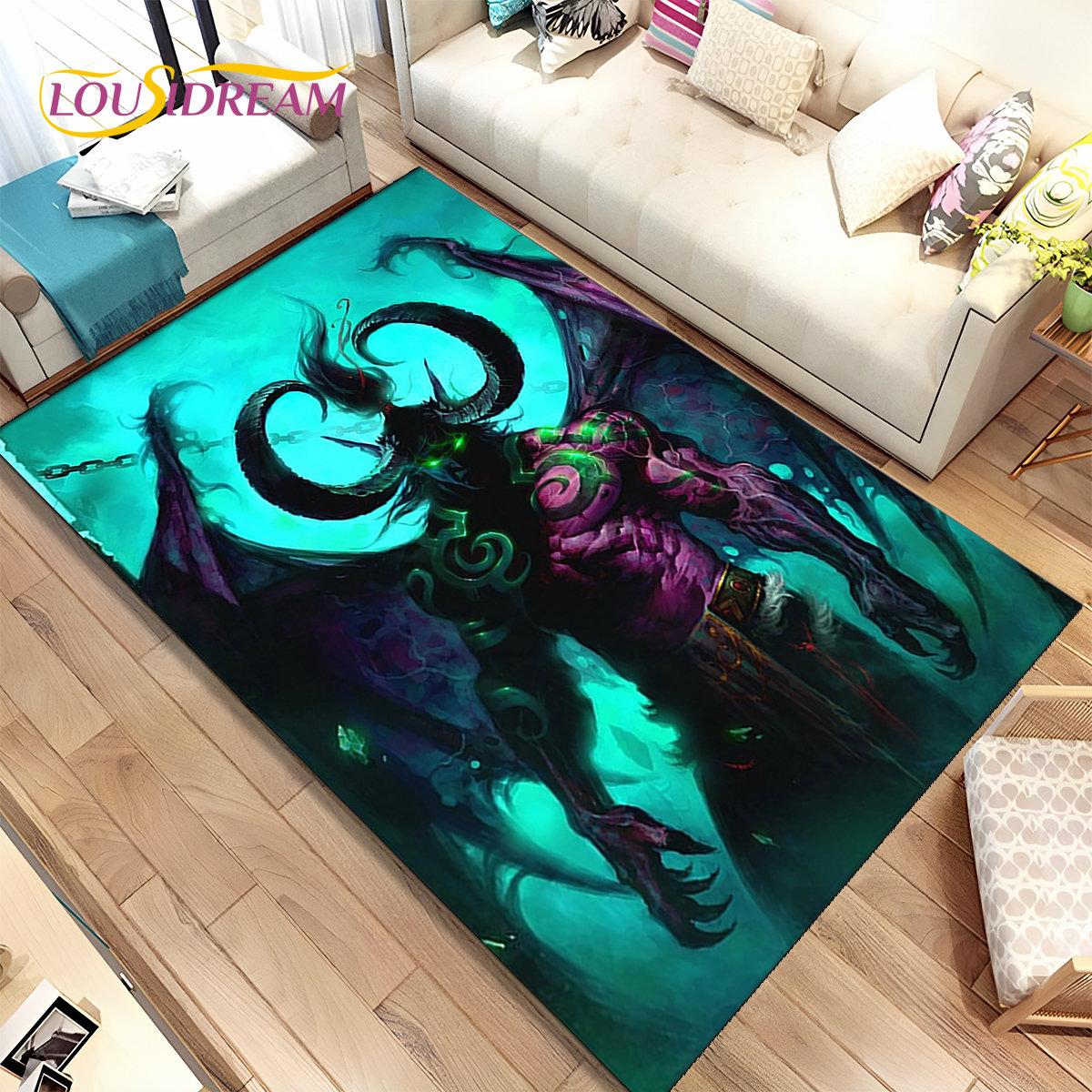 World of Warcraft, WOW, Килимок для геймерів, Килимок для вітальні, Спальні, Прикраса до дверного килимка, Дитячий нековзкий килимок 3D 100cm x 150cm
World of Warcraft, WOW, Килимок для геймерів, Килимок для вітальні, Спальні, Прикраса до дверного килимка, Дитячий нековзкий килимок 3D 100cm x 150cm