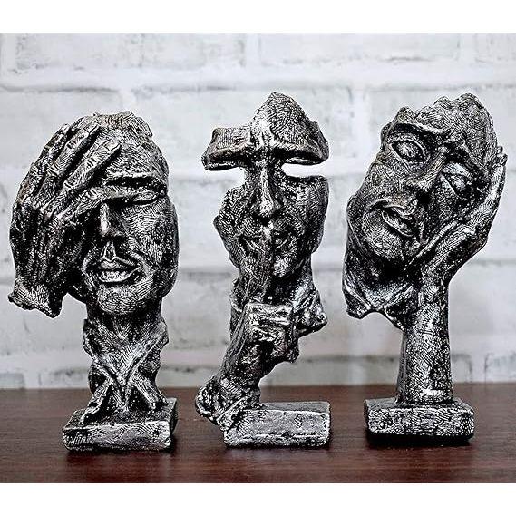 Resin Human Face With Hand On His Mouth Showpiece With Base For Home Decor | Decorative Items For Room | Home Decoration Items
Resin Human Face With Hand On His Mouth Showpiece With Base For Home Decor | Decorative Items For Room | Home Decoration Items