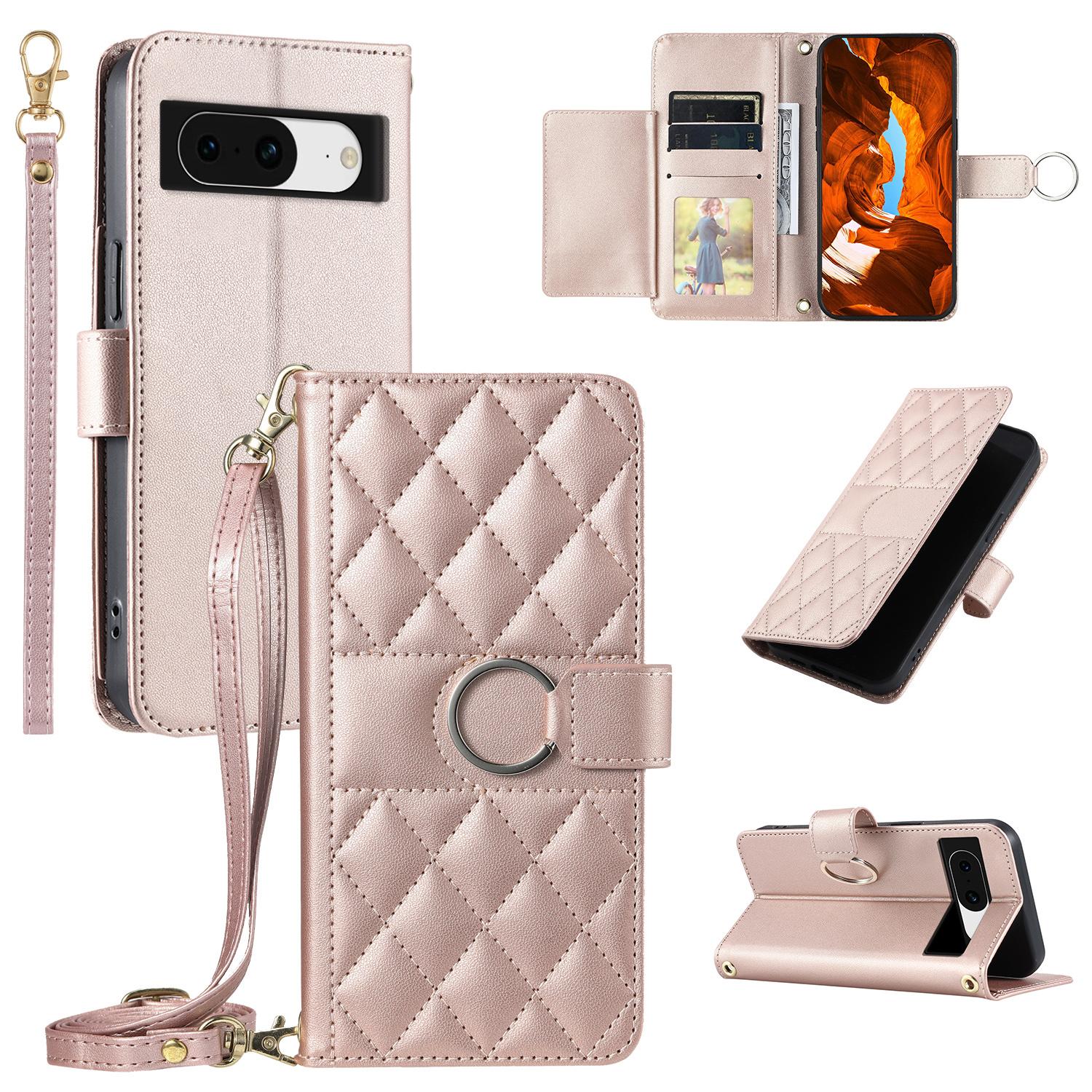 For Google Pixel 8 Crossbody Leather Case Ring Buckle Wallet Stand Rhombus Mobile Cover D
For Google Pixel 8 Crossbody Leather Case Ring Buckle Wallet Stand Rhombus Mobile Cover D