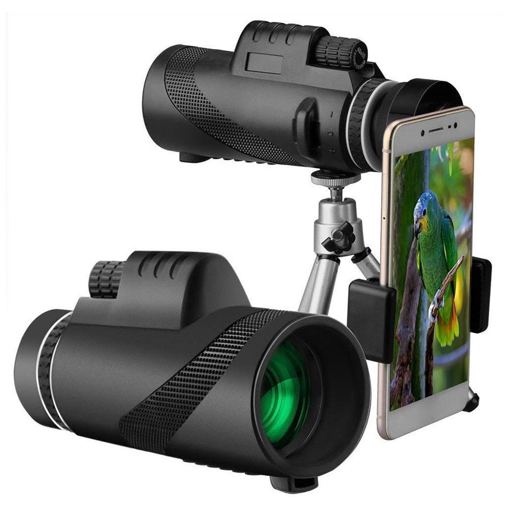 Monocular Telescope 40X60 High Power HD Monocular Telescope with Smartphone Holder and Tripod чорний
Monocular Telescope 40X60 High Power HD Monocular Telescope with Smartphone Holder and Tripod чорний