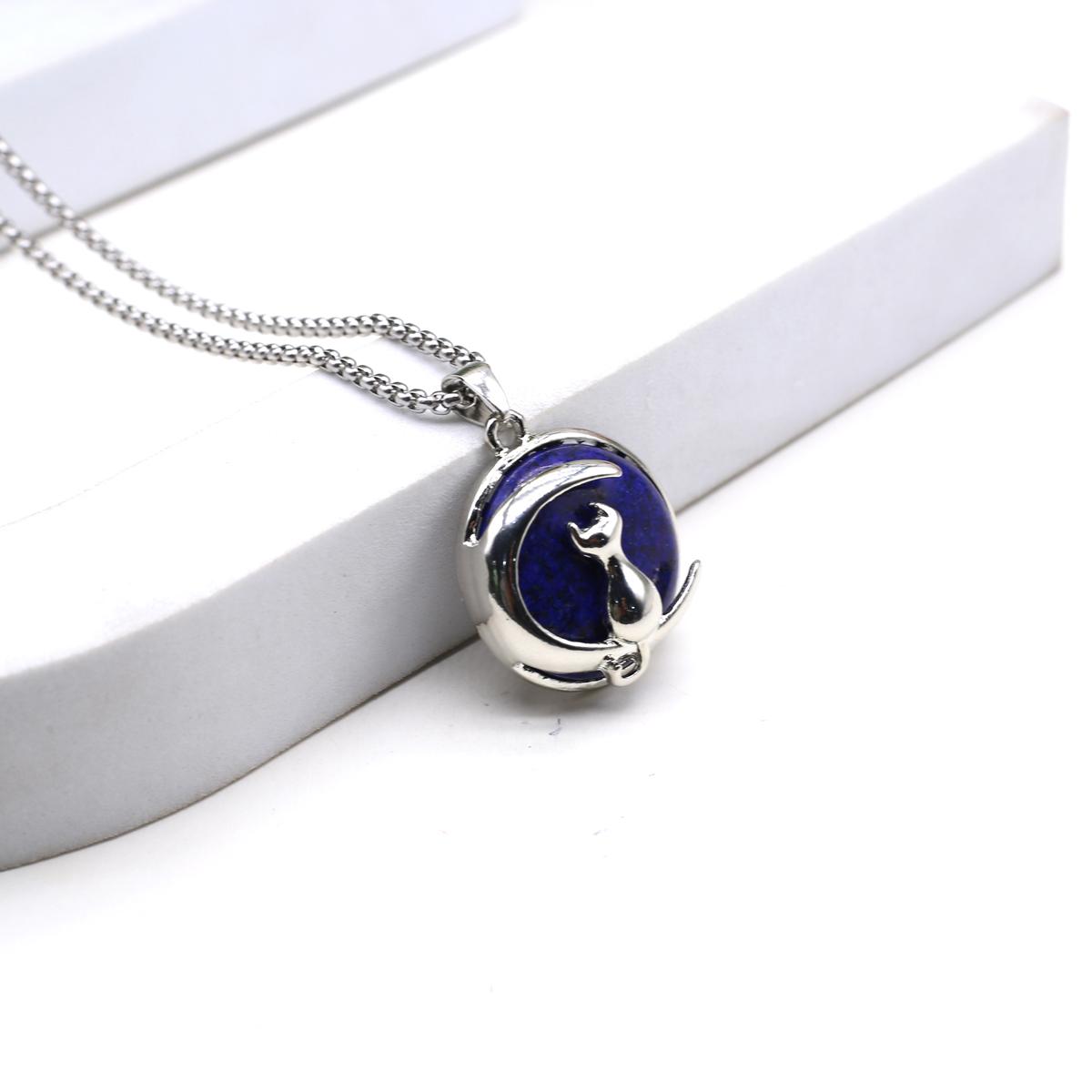 Ожерелье из натурального камня лазурит/аметист в форме кошки ожерелье кулон для женщин подарок на день рождения цепочка 60 см 60cm
Ожерелье из натурального камня лазурит/аметист в форме кошки ожерелье кулон для женщин подарок на день рождения цепочка 60 см 60cm