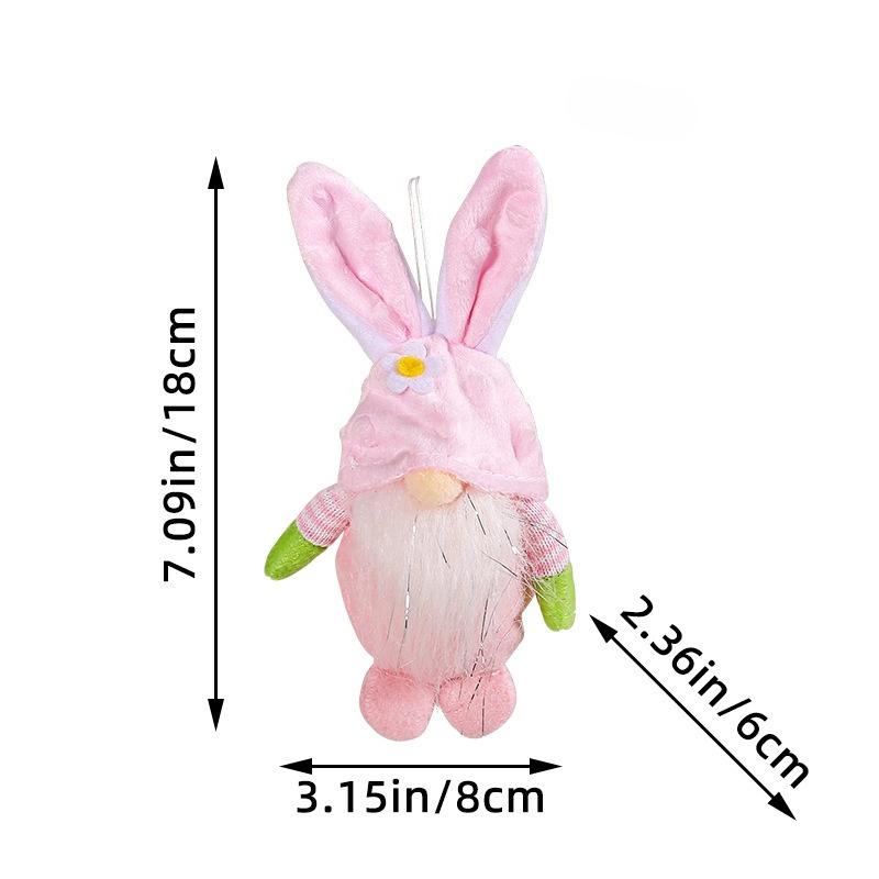 1pc Pendant Rabbit Gnome Dwarf Desktop Cartoon Doll Easter Holiday Scene Decor Soft Plush Hanging Ornament Party Favor M
1pc Pendant Rabbit Gnome Dwarf Desktop Cartoon Doll Easter Holiday Scene Decor Soft Plush Hanging Ornament Party Favor M