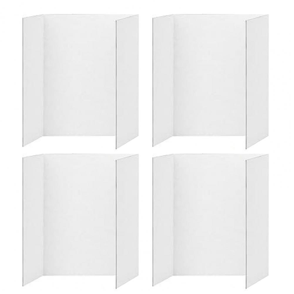 4Pcs Poster Board Sturdy Collapsible Three-panel Small White Presentation Display Board Foldable Compact Trifold Poster Stand
4Pcs Poster Board Sturdy Collapsible Three-panel Small White Presentation Display Board Foldable Compact Trifold Poster Stand
