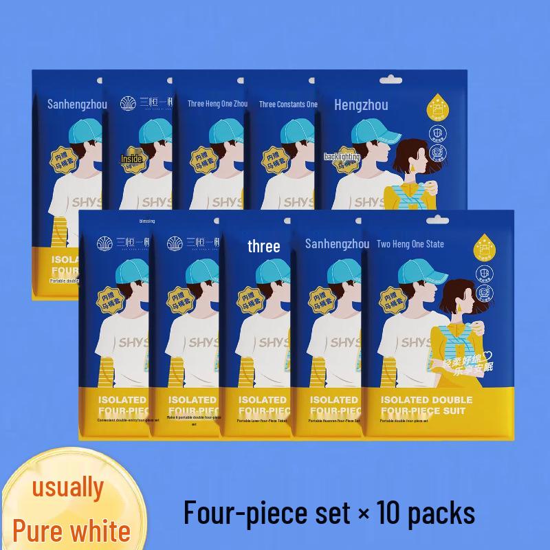 G5U10 Thickened Disposable Bed Sheet & Duvet Cover Set, 4 Pieces for Hotels, Guesthouses, B&Bs, Travel & Business Trips, Compressed.
G5U10 Thickened Disposable Bed Sheet & Duvet Cover Set, 4 Pieces for Hotels, Guesthouses, B&Bs, Travel & Business Trips, Compressed.