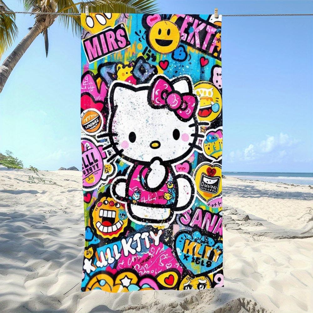 1pc Sanrio Hello Kitty Graffiti Beach Towel - Polyester 2D Print Colorful Street Art Design, Quick-Dry & Lightweight for Swimmin W30*H60(CM)
1pc Sanrio Hello Kitty Graffiti Beach Towel - Polyester 2D Print Colorful Street Art Design, Quick-Dry & Lightweight for Swimmin W30*H60(CM)