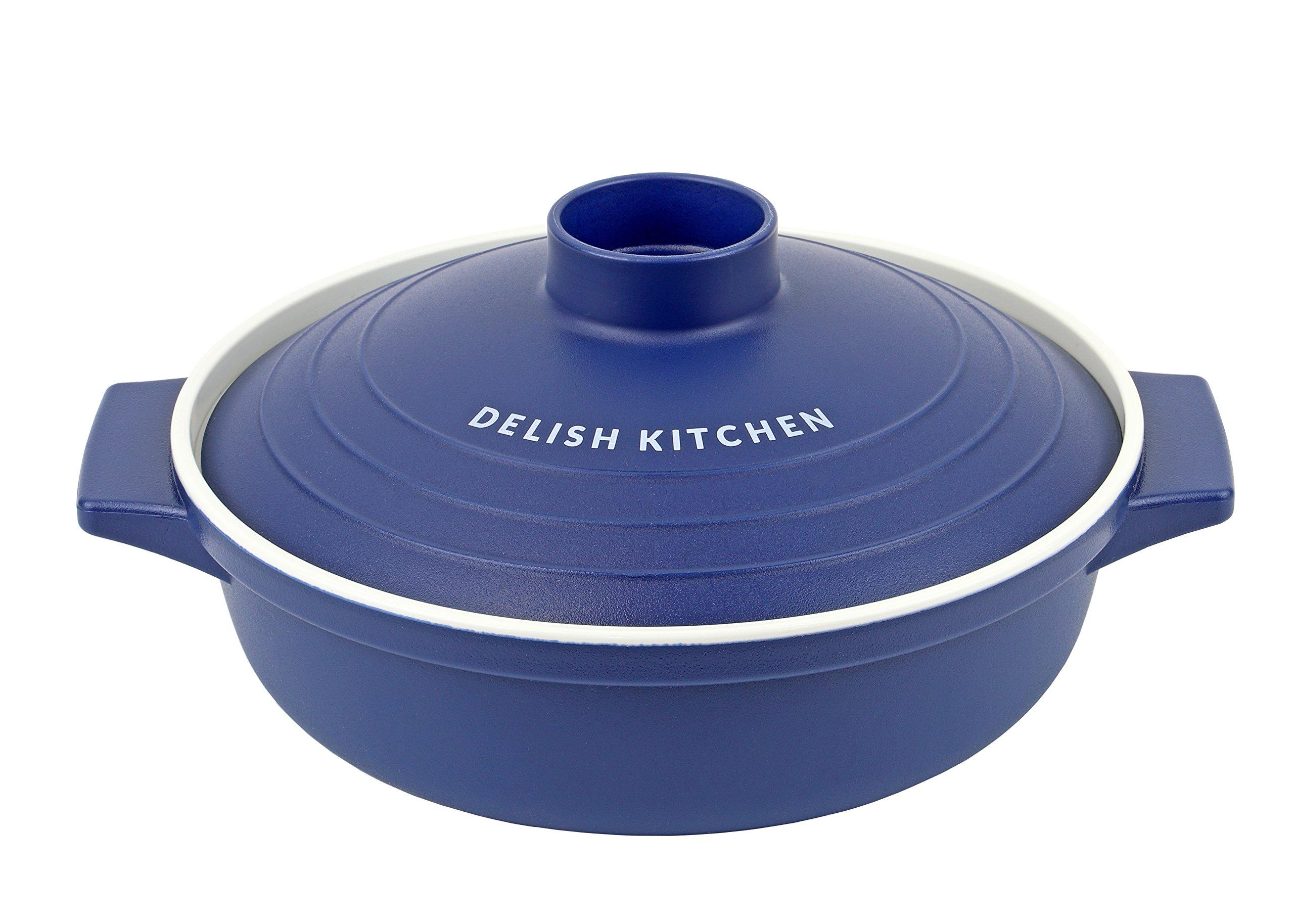DELISH KITCHEN Pearl Metal Microwave Cooking Utensils Navy Microwave Cooking Pot 18cm CC-1346
DELISH KITCHEN Pearl Metal Microwave Cooking Utensils Navy Microwave Cooking Pot 18cm CC-1346
