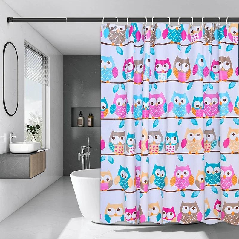 Peva Owl Shower Curtain Home Waterproof And Anti-Mold Home Bathroom Decorative Curtain With 12 Hooks W60H190(CM)-1 Pcs
Peva Owl Shower Curtain Home Waterproof And Anti-Mold Home Bathroom Decorative Curtain With 12 Hooks W60H190(CM)-1 Pcs
